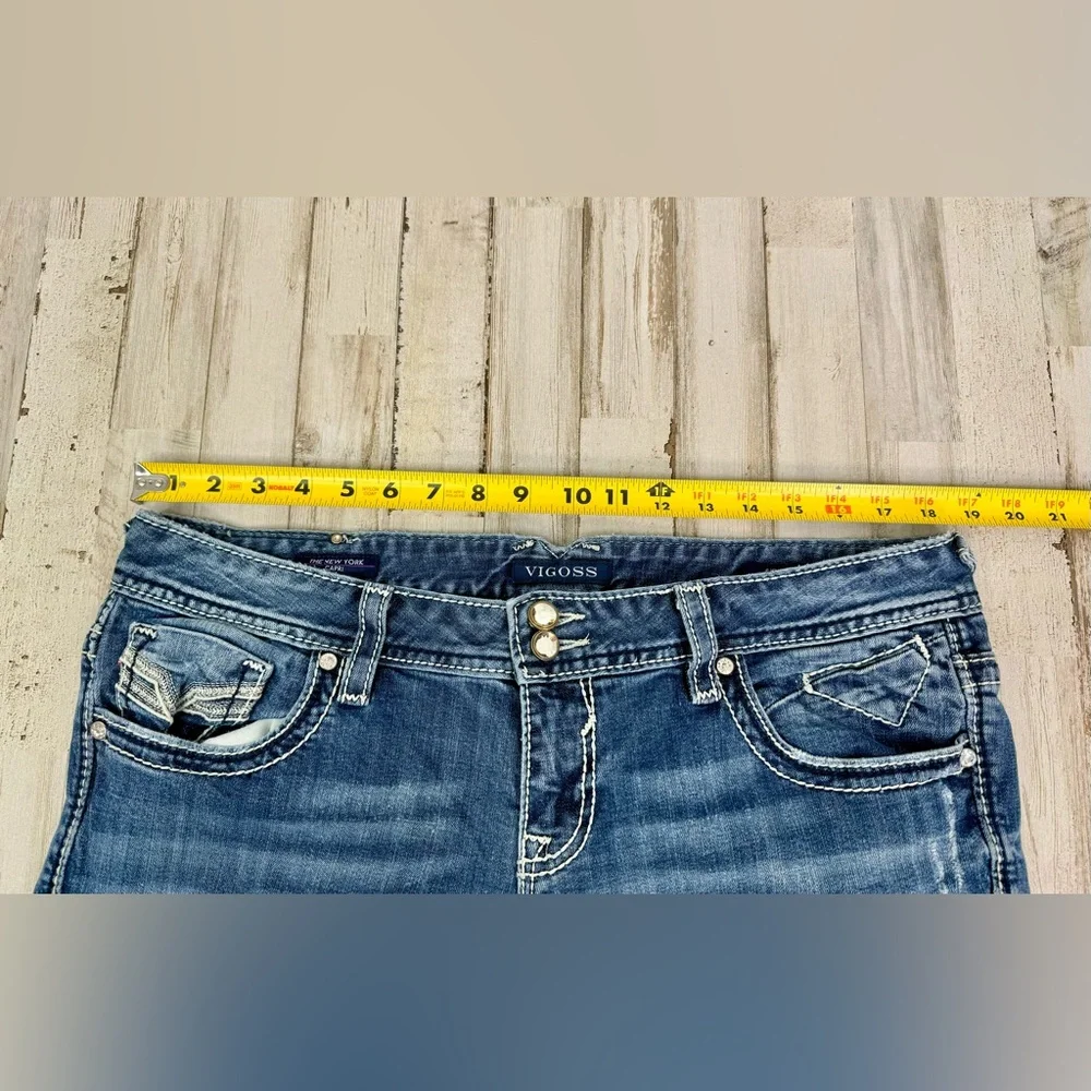 Vigoss Womens Capri The New York Jeans Blue 15/16(38x22.5) - Picture 7 of 11